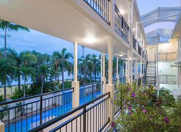 Top Floor View overlooking Pool / Garden